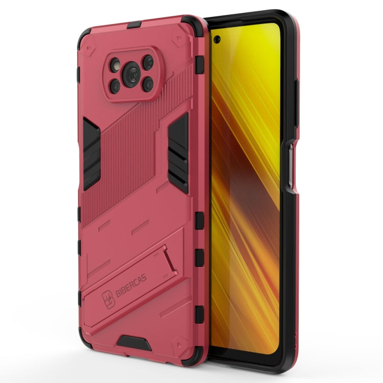 For Xiaomi Poco X3 Punk Armor 2 in 1 PC + TPU Shockproof Case with Invisible Holder