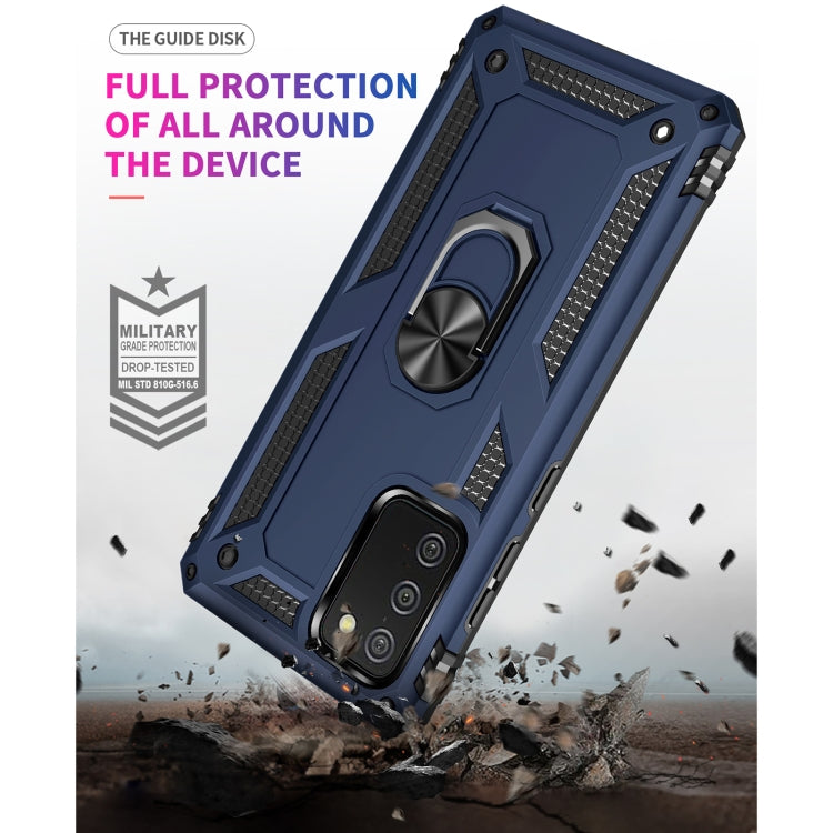 For Samsung Galaxy A02s (US Version) Shockproof TPU + PC Protective Case with 360 Degree Rotating Holder