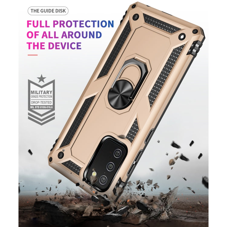 For Samsung Galaxy A02s (US Version) Shockproof TPU + PC Protective Case with 360 Degree Rotating Holder