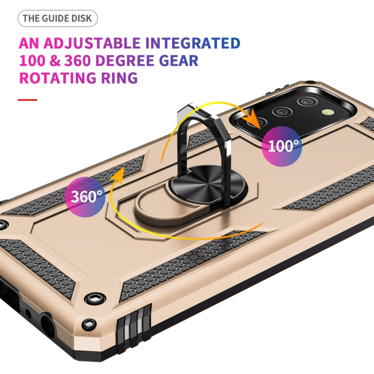 For Samsung Galaxy A02s (US Version) Shockproof TPU + PC Protective Case with 360 Degree Rotating Holder
