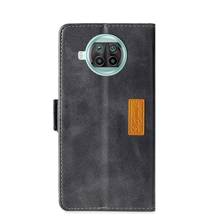 For Xiaomi Mi 10T Lite 5G Retro Texture Contrast Color Side Buckle Horizontal Flip Leather Case with Holder & Card Slots & Wallet