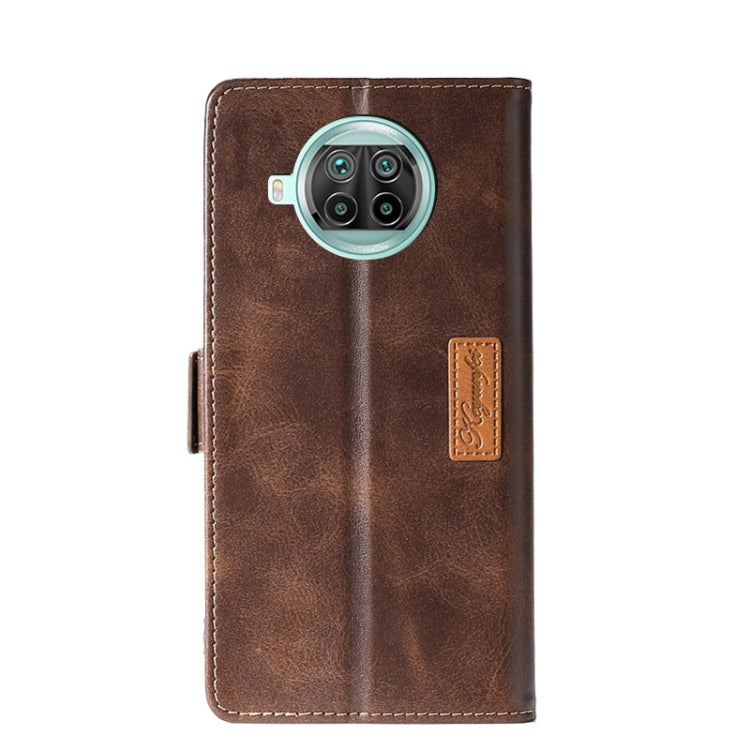 For Xiaomi Mi 10T Lite 5G Retro Texture Contrast Color Side Buckle Horizontal Flip Leather Case with Holder & Card Slots & Wallet