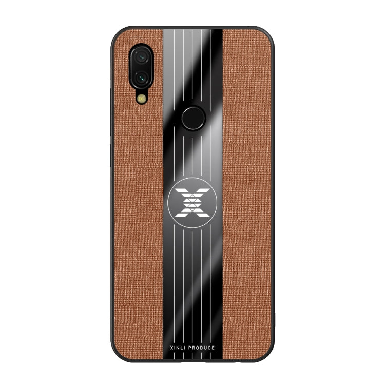 For Xiaomi Redmi 7 XINLI Stitching Cloth Texture Shockproof TPU Protective Case