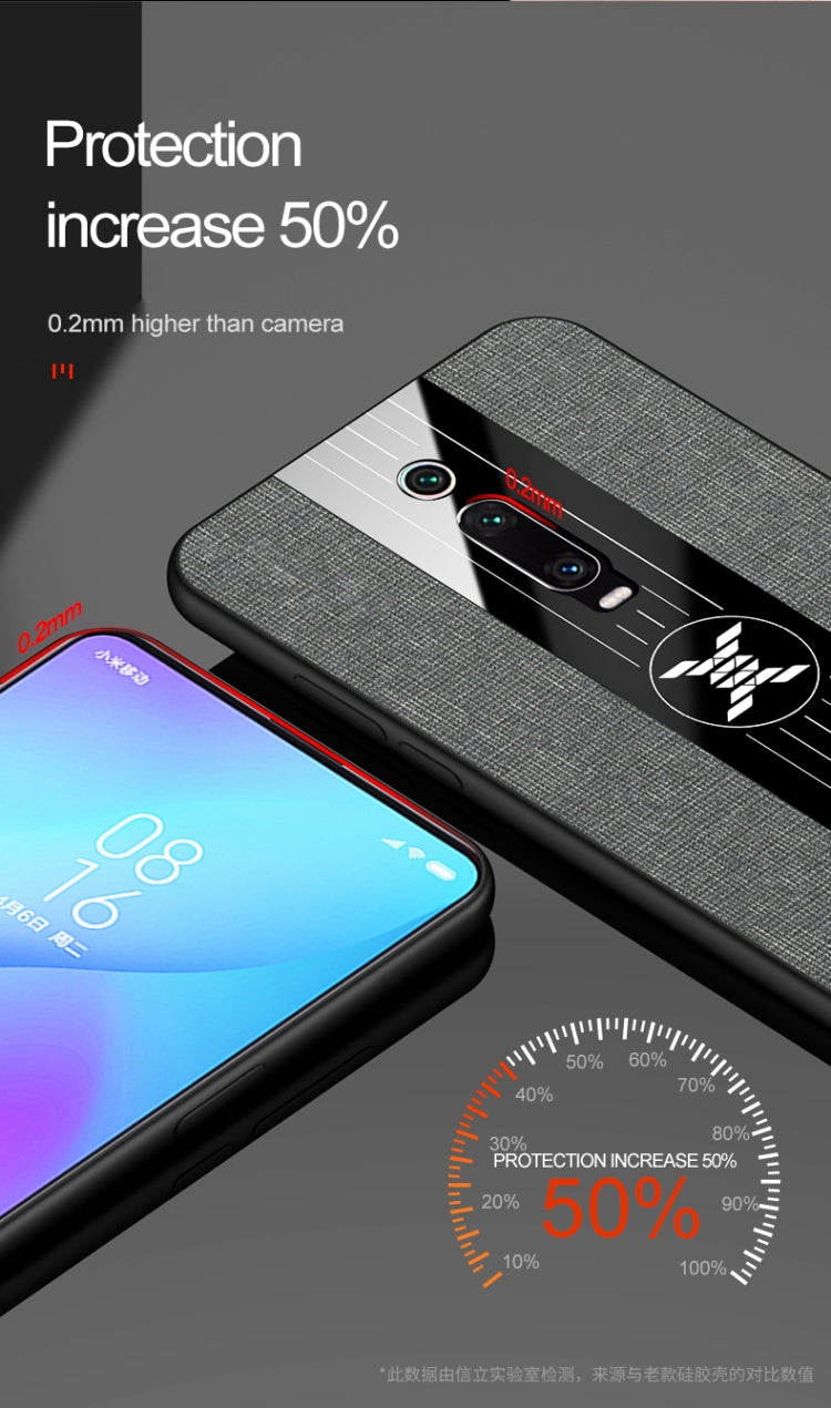 For Xiaomi Mi 9T / Redmi K20 XINLI Stitching Cloth Texture Shockproof TPU Protective Case