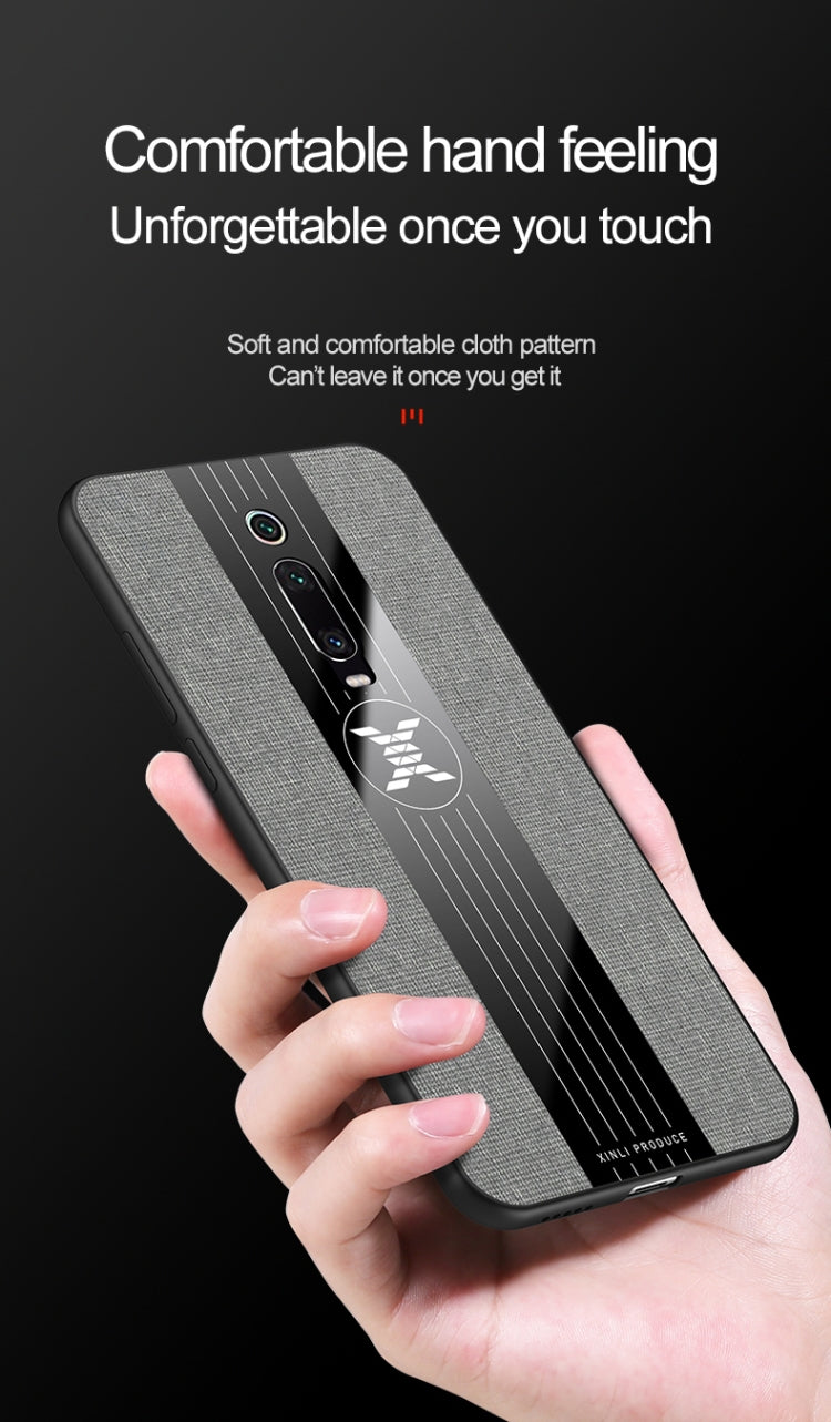 For Xiaomi Mi 9T / Redmi K20 XINLI Stitching Cloth Texture Shockproof TPU Protective Case