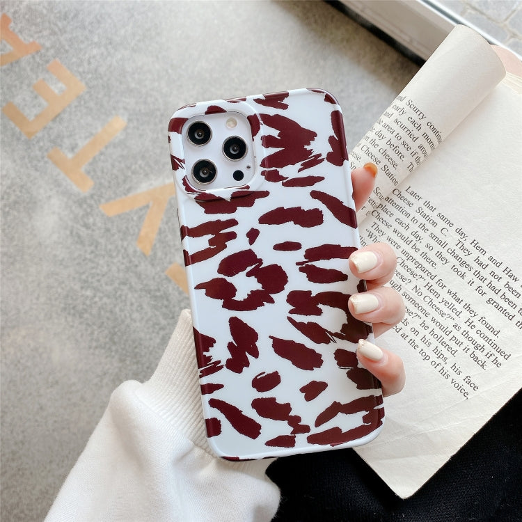 For iPhone 12 mini Leopard Series IMD Shockproof Protective Case