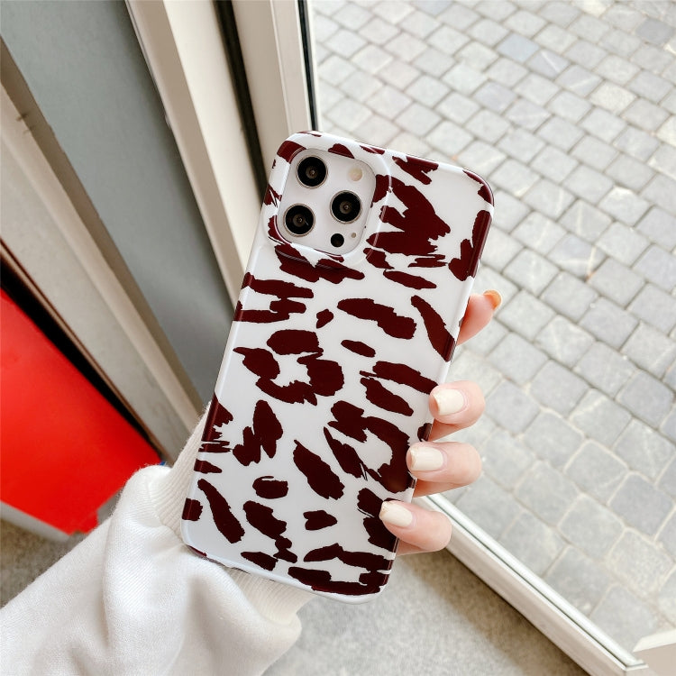 For iPhone 12 mini Leopard Series IMD Shockproof Protective Case
