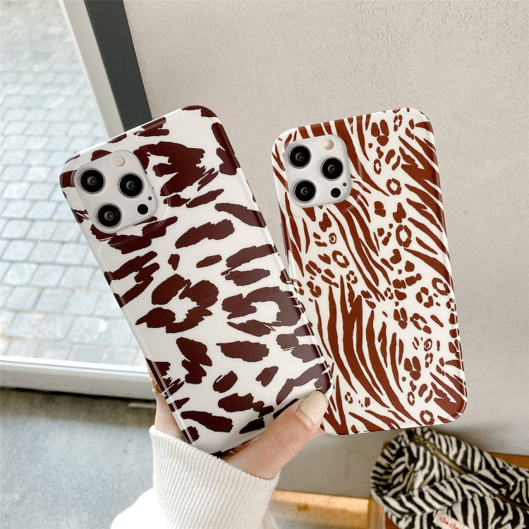 For iPhone 12 mini Leopard Series IMD Shockproof Protective Case