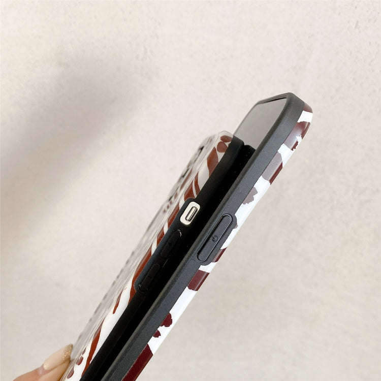 For iPhone 12 mini Leopard Series IMD Shockproof Protective Case