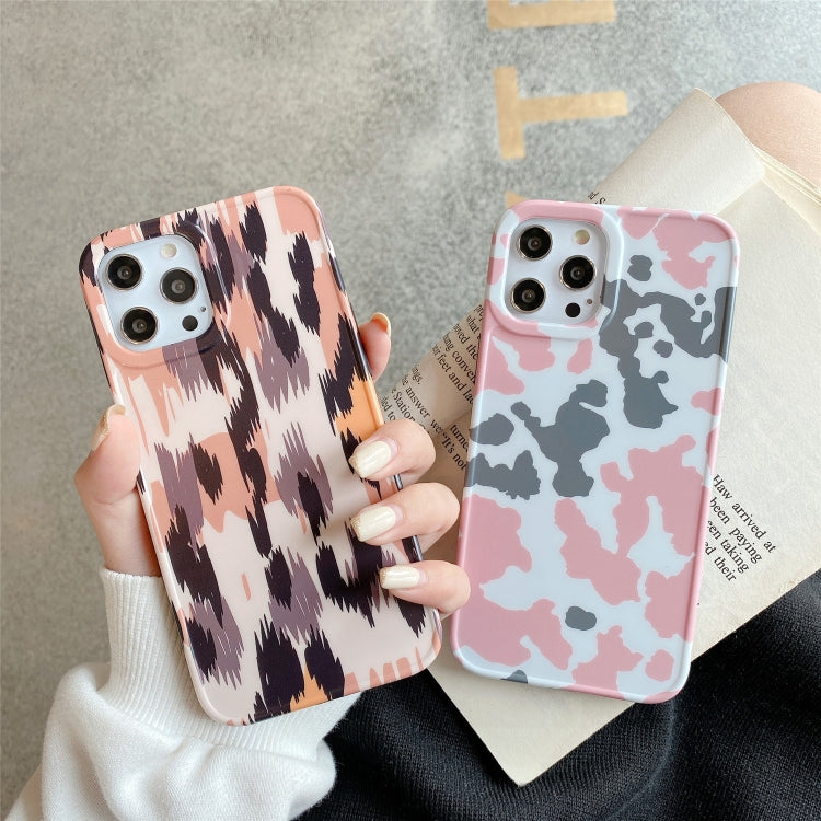 For iPhone 12 mini Leopard Series IMD Shockproof Protective Case