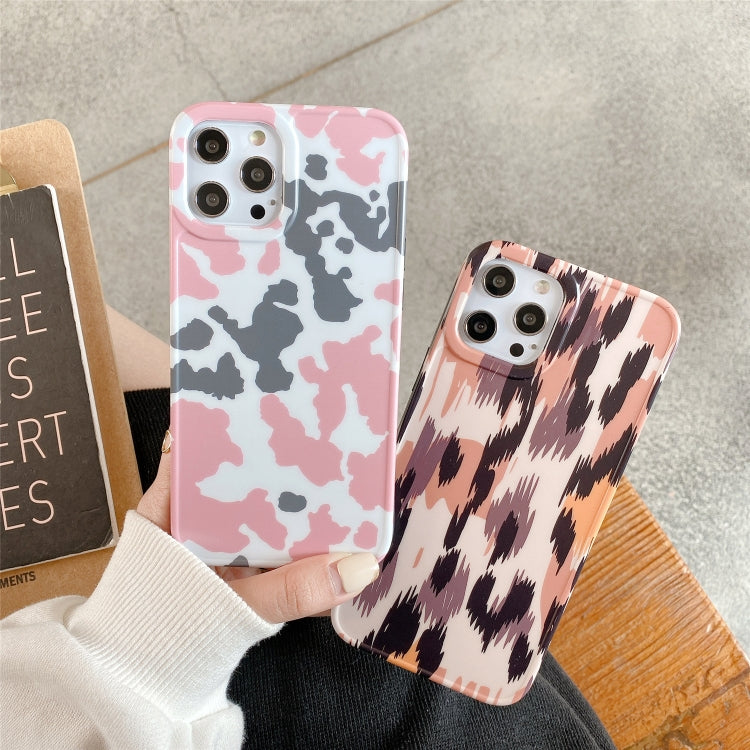 For iPhone 12 mini Leopard Series IMD Shockproof Protective Case