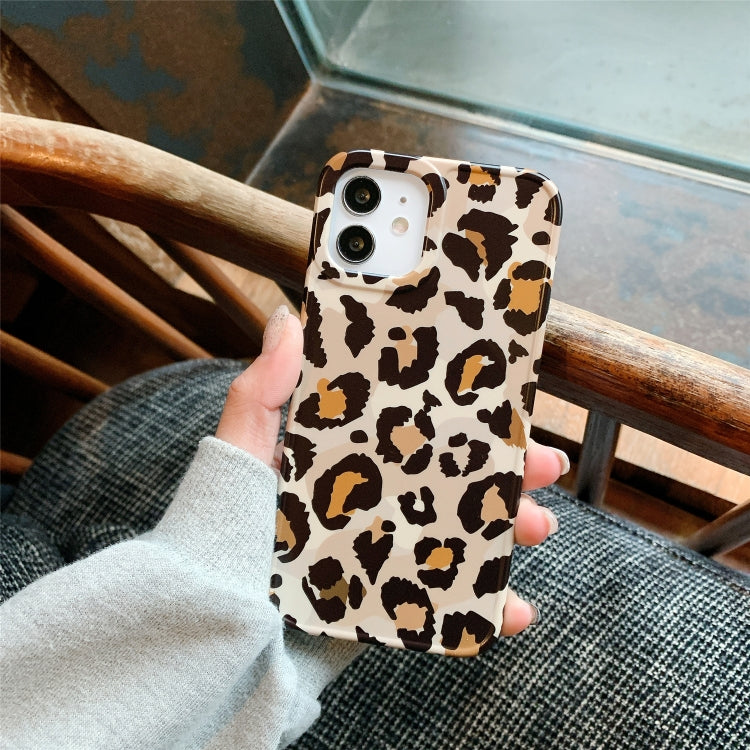 For iPhone 12 Leopard Series IMD Shockproof Protective Case