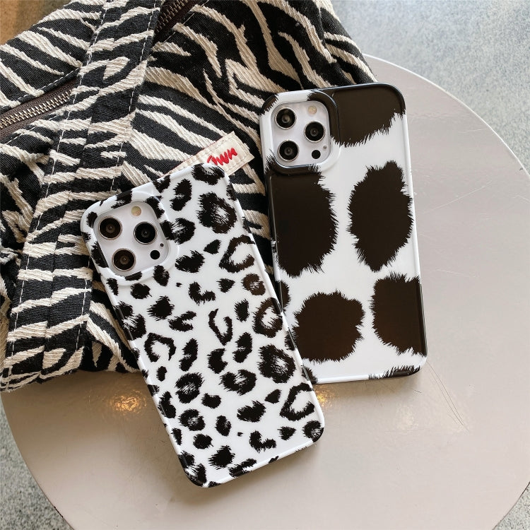For iPhone 12 Leopard Series IMD Shockproof Protective Case