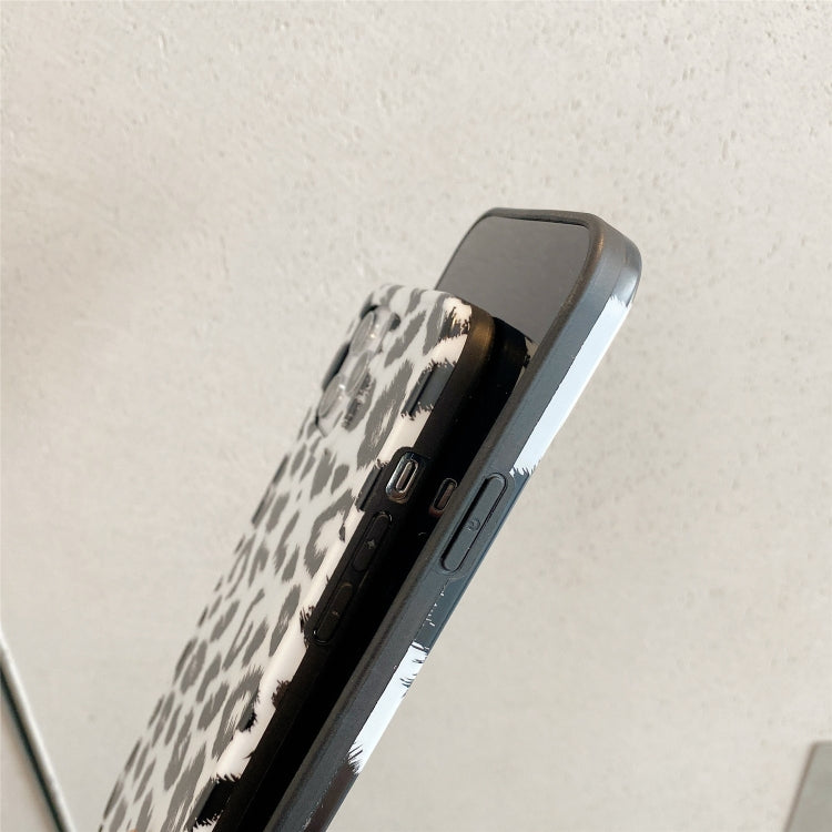 For iPhone 12 Leopard Series IMD Shockproof Protective Case
