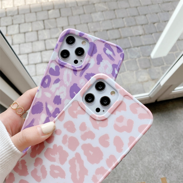 For iPhone 12 Pro Leopard Series IMD Shockproof Protective Case