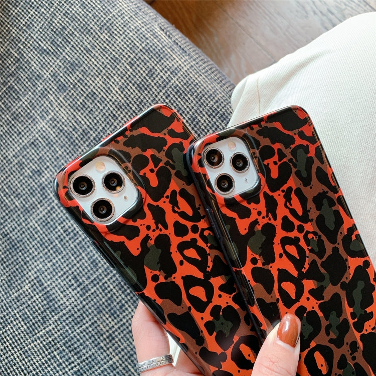 For iPhone 12 Pro Leopard Series IMD Shockproof Protective Case