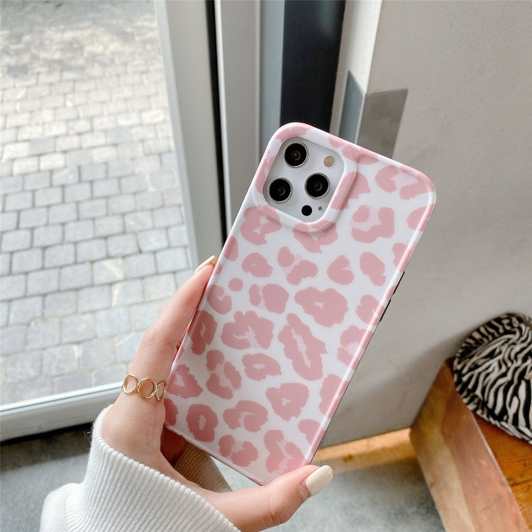 For iPhone 12 Pro Max Leopard Series IMD Shockproof Protective Case