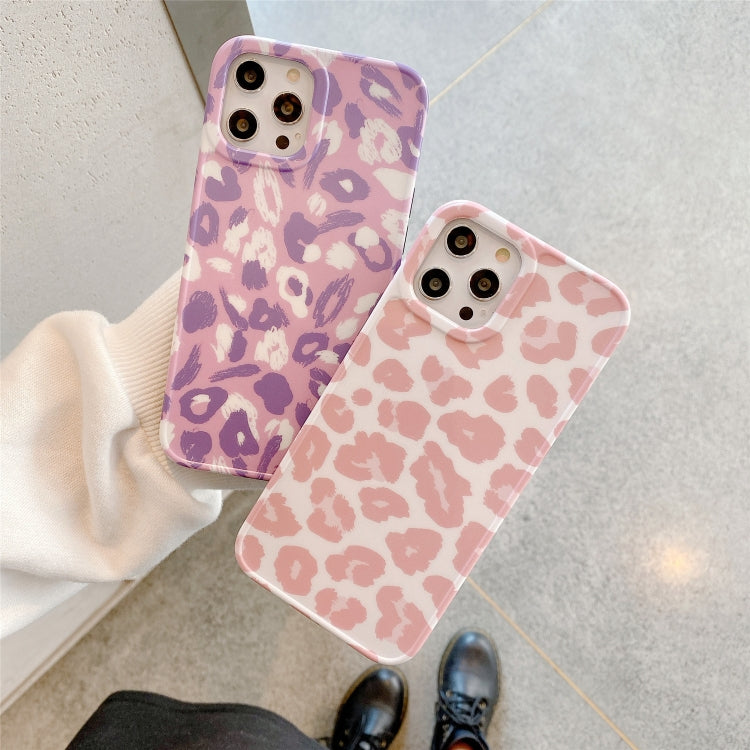 For iPhone 12 Pro Max Leopard Series IMD Shockproof Protective Case