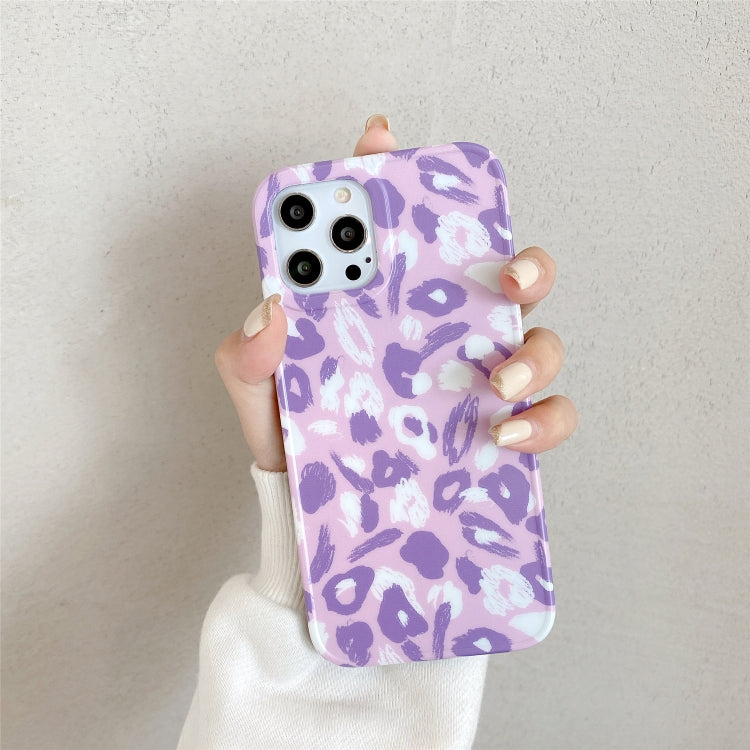 For iPhone 12 Pro Max Leopard Series IMD Shockproof Protective Case