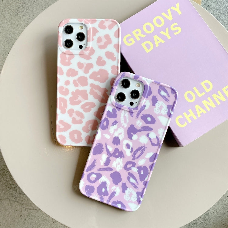 For iPhone 12 Pro Max Leopard Series IMD Shockproof Protective Case