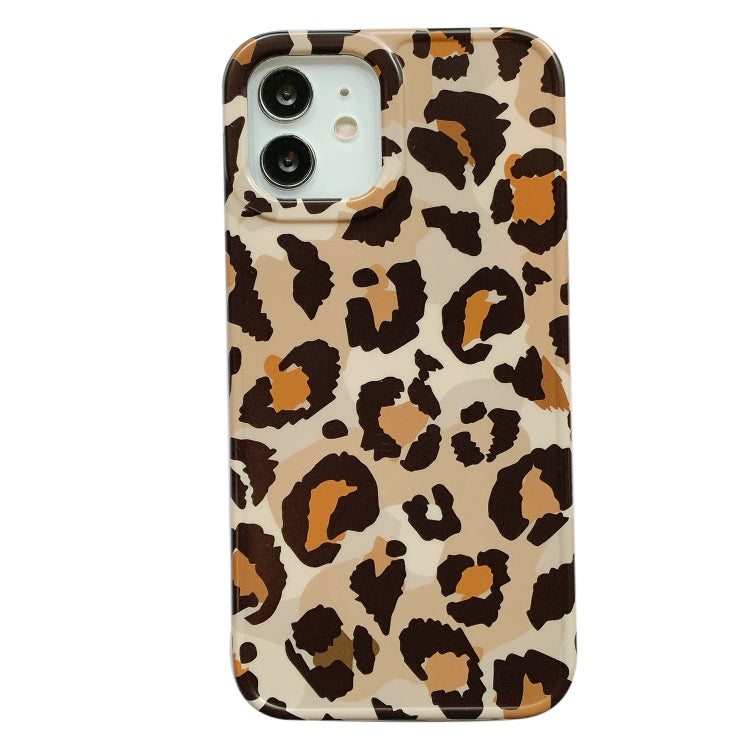 For iPhone 12 Pro Max Leopard Series IMD Shockproof Protective Case
