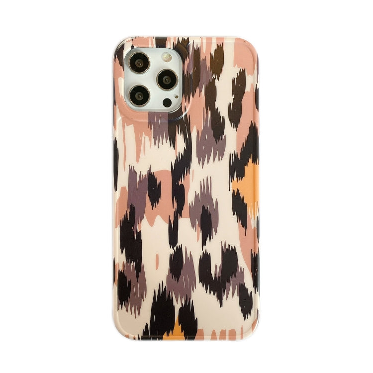 For iPhone 12 Pro Max Leopard Series IMD Shockproof Protective Case