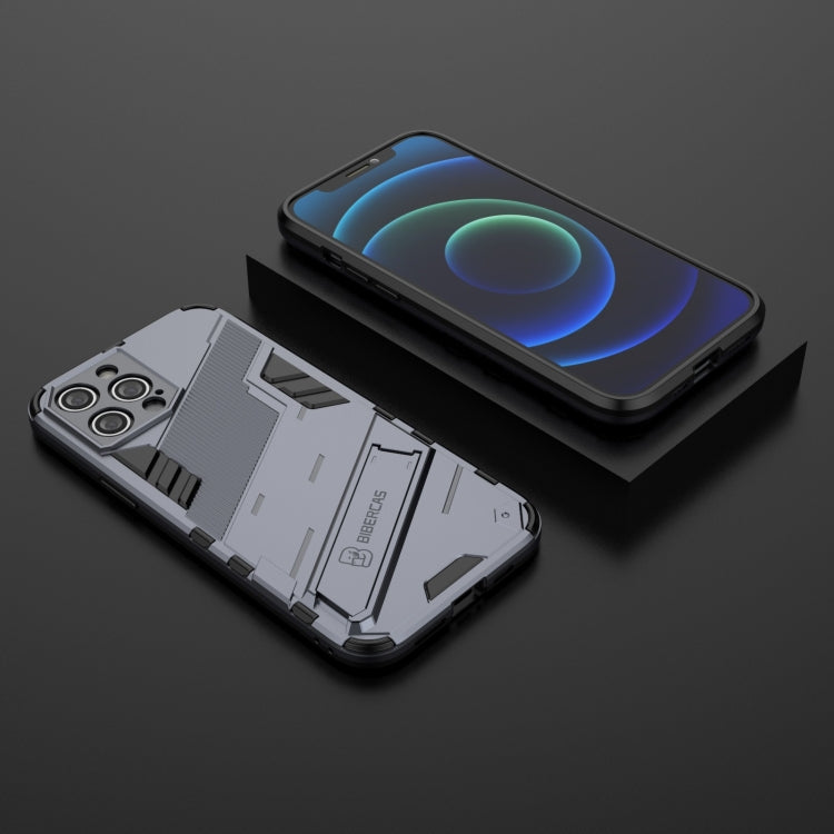 For iPhone 12 Pro Max Punk Armor 2 in 1 PC + TPU Shockproof Case with Invisible Holder
