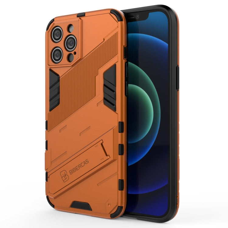 For iPhone 12 Pro Max Punk Armor 2 in 1 PC + TPU Shockproof Case with Invisible Holder