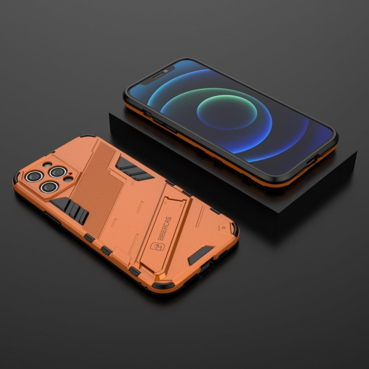 For iPhone 12 Pro Max Punk Armor 2 in 1 PC + TPU Shockproof Case with Invisible Holder