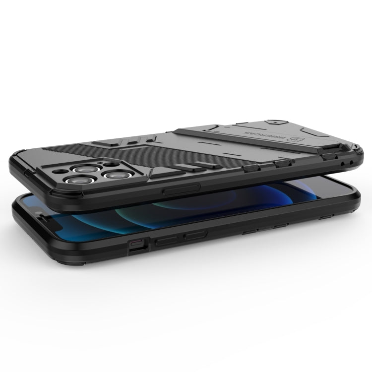 For iPhone 12 Pro Max Punk Armor 2 in 1 PC + TPU Shockproof Case with Invisible Holder