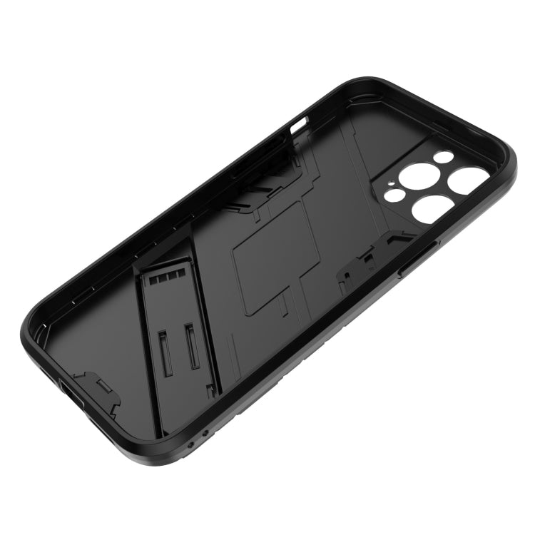 For iPhone 12 Pro Max Punk Armor 2 in 1 PC + TPU Shockproof Case with Invisible Holder