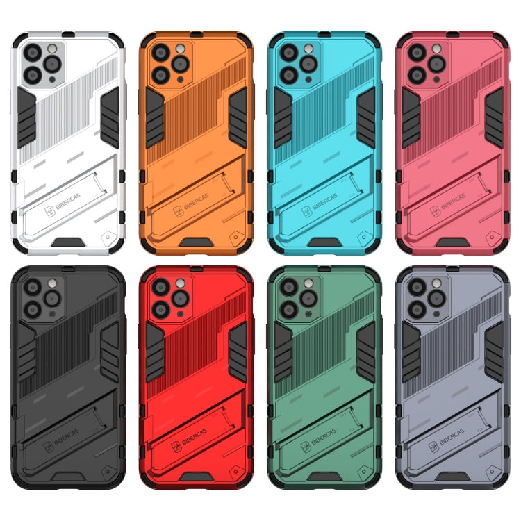 For iPhone 11 Pro Punk Armor 2 in 1 PC + TPU Shockproof Case with Invisible Holder
