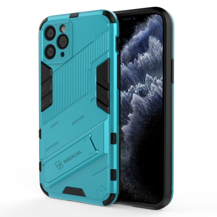 For iPhone 11 Pro Punk Armor 2 in 1 PC + TPU Shockproof Case with Invisible Holder