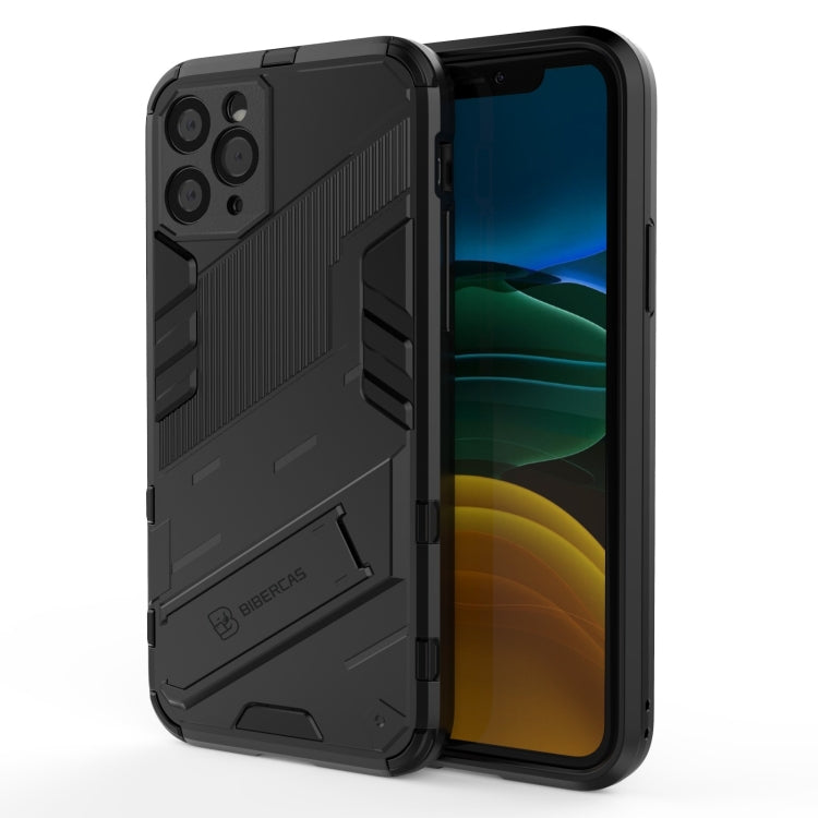 For iPhone 11 Punk Armor 2 in 1 PC + TPU Shockproof Case with Invisible Holder