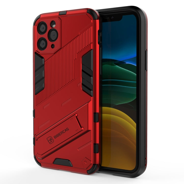 For iPhone 11 Punk Armor 2 in 1 PC + TPU Shockproof Case with Invisible Holder