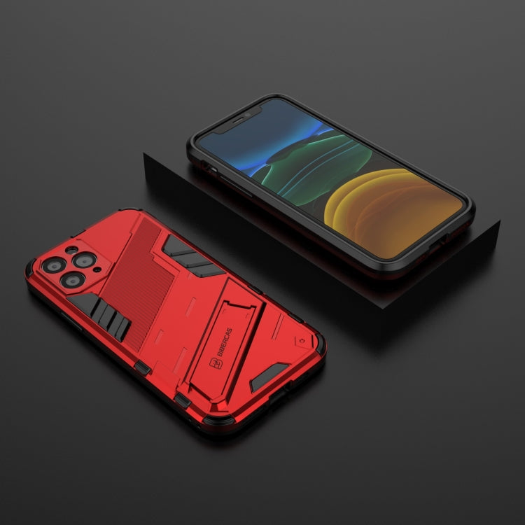 For iPhone 11 Punk Armor 2 in 1 PC + TPU Shockproof Case with Invisible Holder