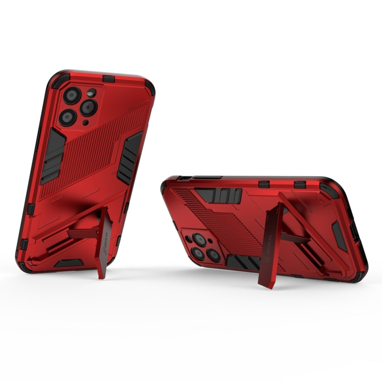 For iPhone 11 Punk Armor 2 in 1 PC + TPU Shockproof Case with Invisible Holder