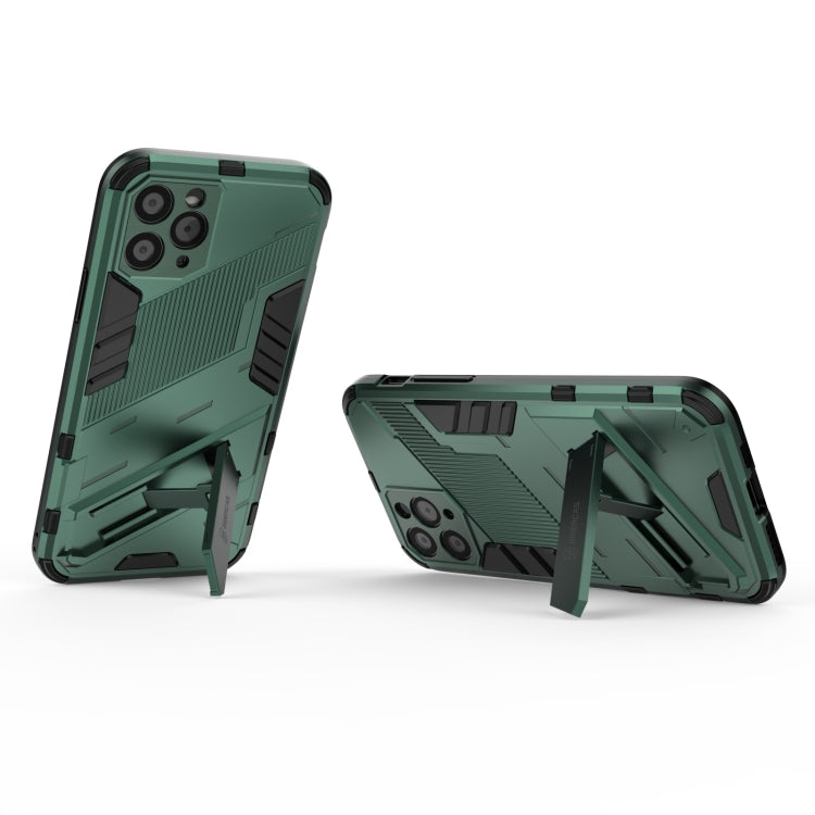 For iPhone 11 Punk Armor 2 in 1 PC + TPU Shockproof Case with Invisible Holder