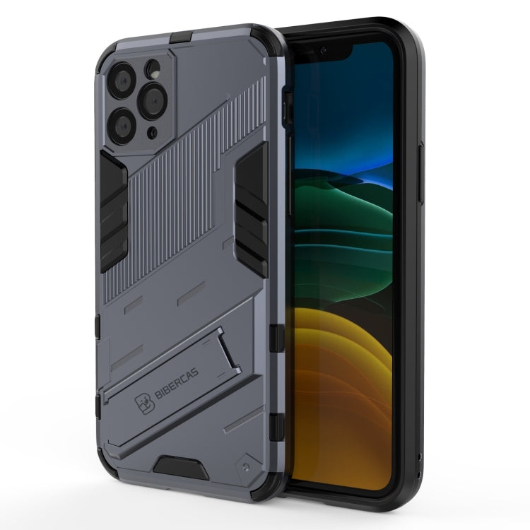 For iPhone 11 Punk Armor 2 in 1 PC + TPU Shockproof Case with Invisible Holder