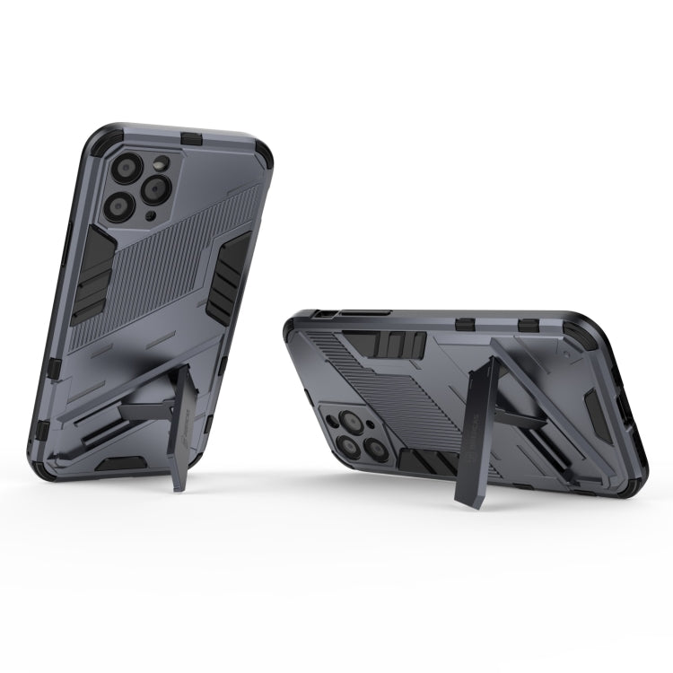 For iPhone 11 Punk Armor 2 in 1 PC + TPU Shockproof Case with Invisible Holder