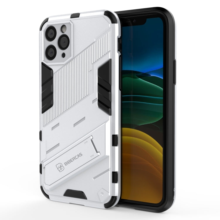 For iPhone 11 Punk Armor 2 in 1 PC + TPU Shockproof Case with Invisible Holder