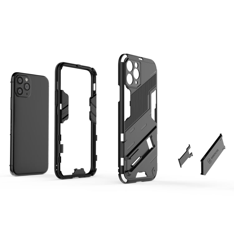 For iPhone 11 Punk Armor 2 in 1 PC + TPU Shockproof Case with Invisible Holder
