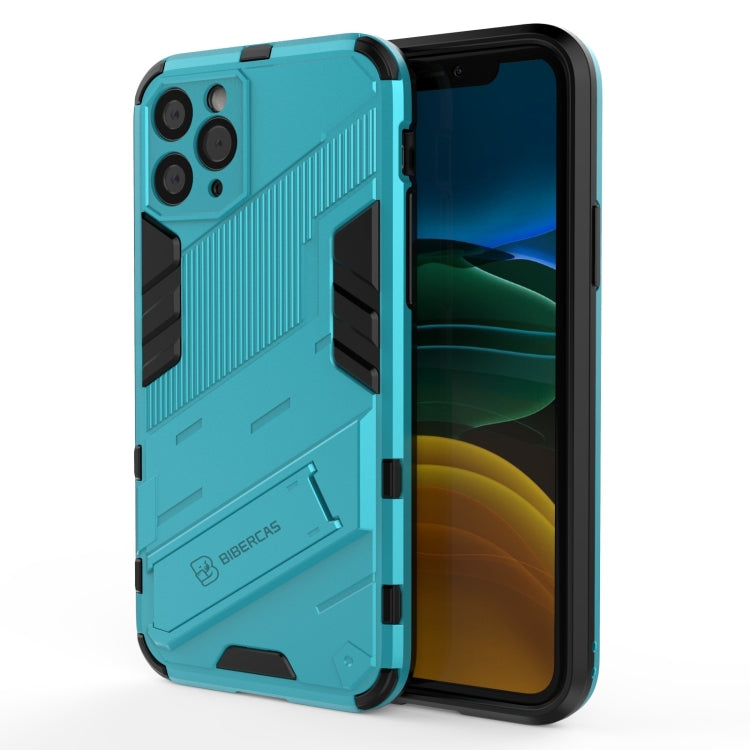 For iPhone 11 Punk Armor 2 in 1 PC + TPU Shockproof Case with Invisible Holder