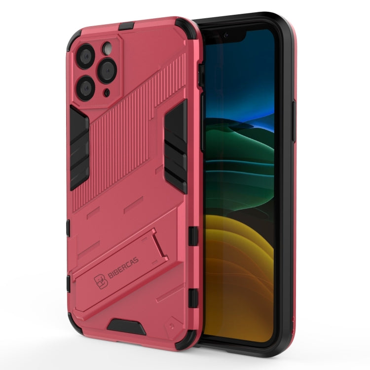 For iPhone 11 Punk Armor 2 in 1 PC + TPU Shockproof Case with Invisible Holder