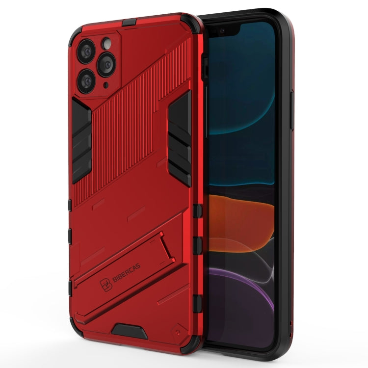 For iPhone 11 Pro Max Punk Armor 2 in 1 PC + TPU Shockproof Case with Invisible Holder