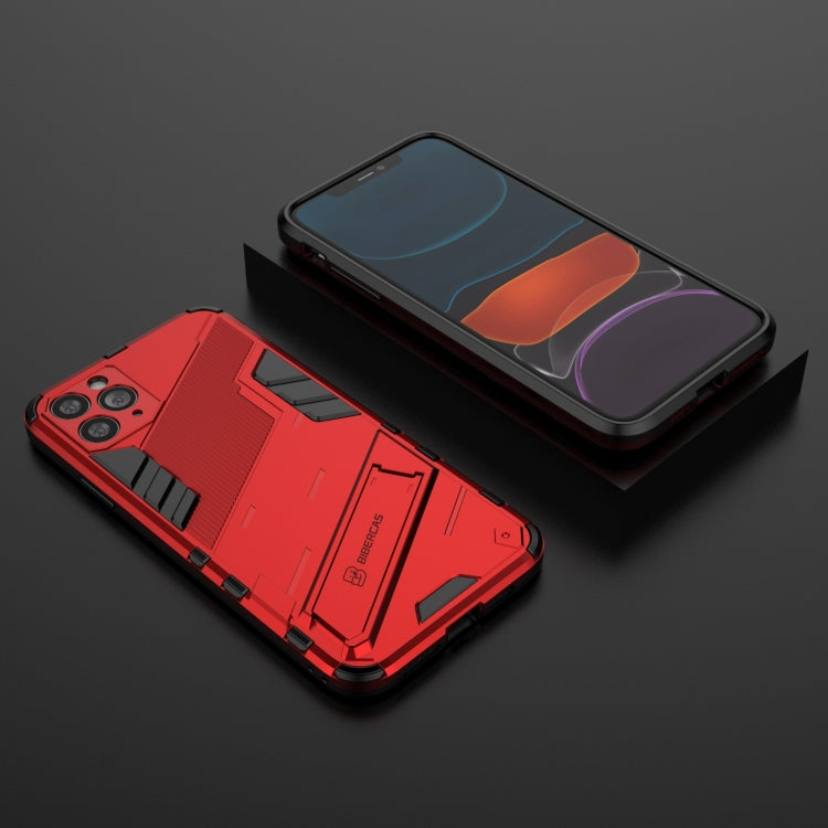 For iPhone 11 Pro Max Punk Armor 2 in 1 PC + TPU Shockproof Case with Invisible Holder