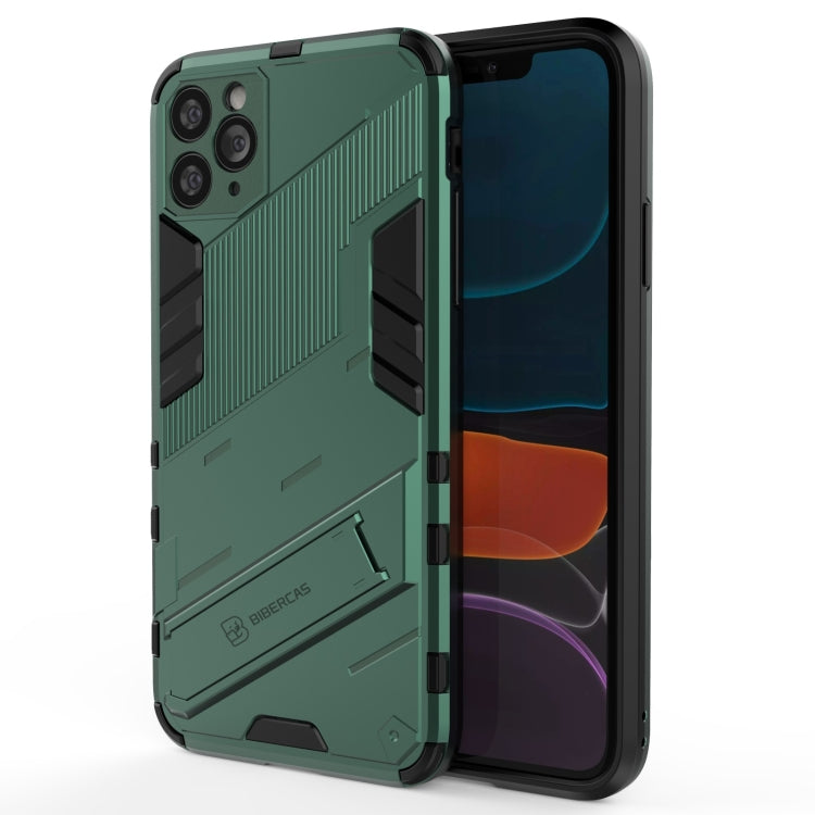 For iPhone 11 Pro Max Punk Armor 2 in 1 PC + TPU Shockproof Case with Invisible Holder