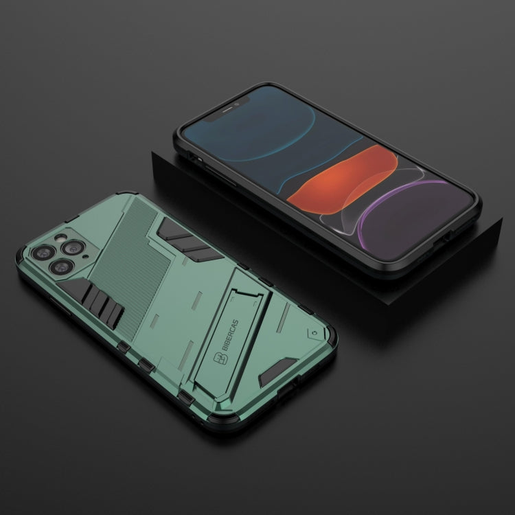 For iPhone 11 Pro Max Punk Armor 2 in 1 PC + TPU Shockproof Case with Invisible Holder