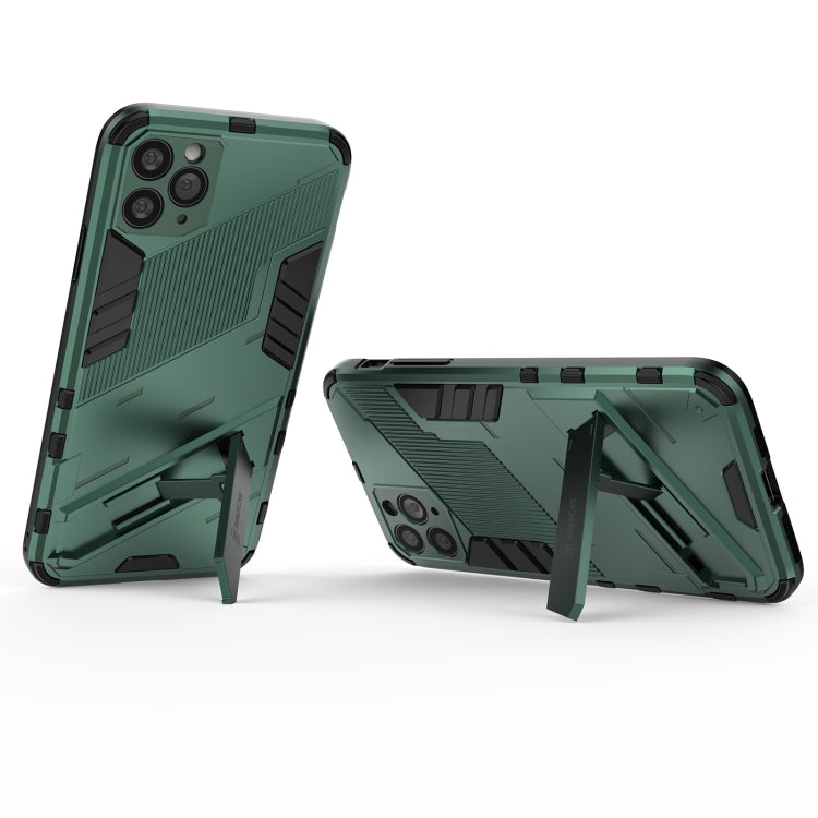 For iPhone 11 Pro Max Punk Armor 2 in 1 PC + TPU Shockproof Case with Invisible Holder
