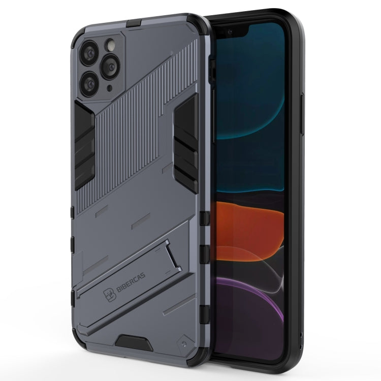 For iPhone 11 Pro Max Punk Armor 2 in 1 PC + TPU Shockproof Case with Invisible Holder